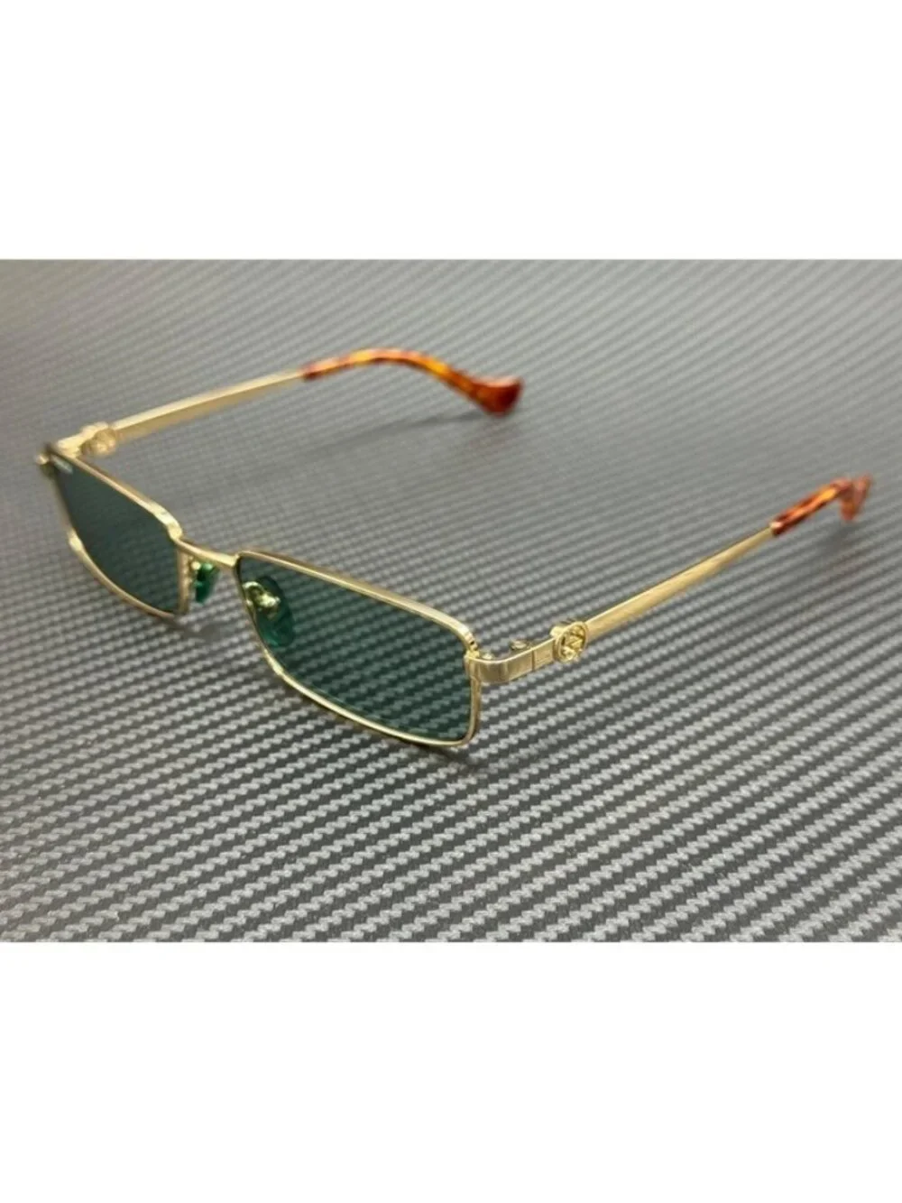 New Gucci Men Gold Sunglasses 56-18-140